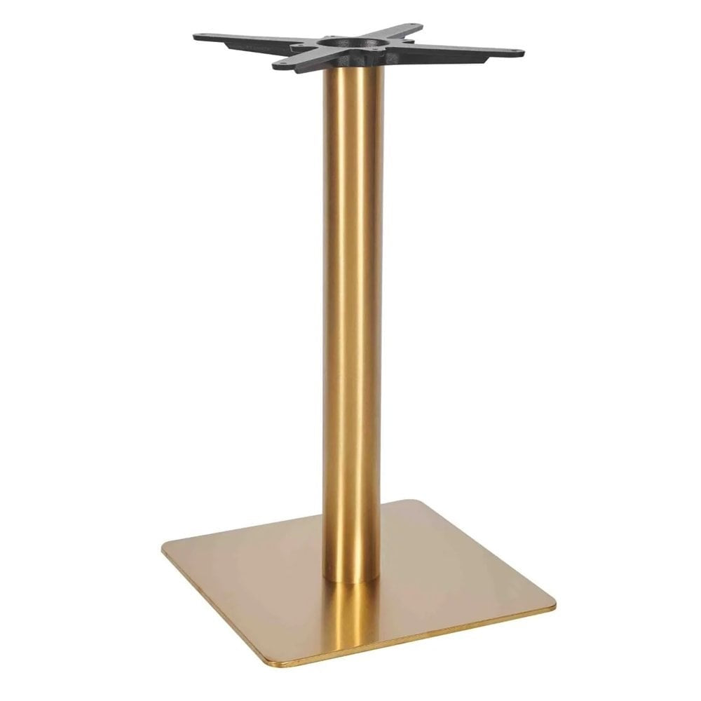 Zeus Square Brass Table Base - Small