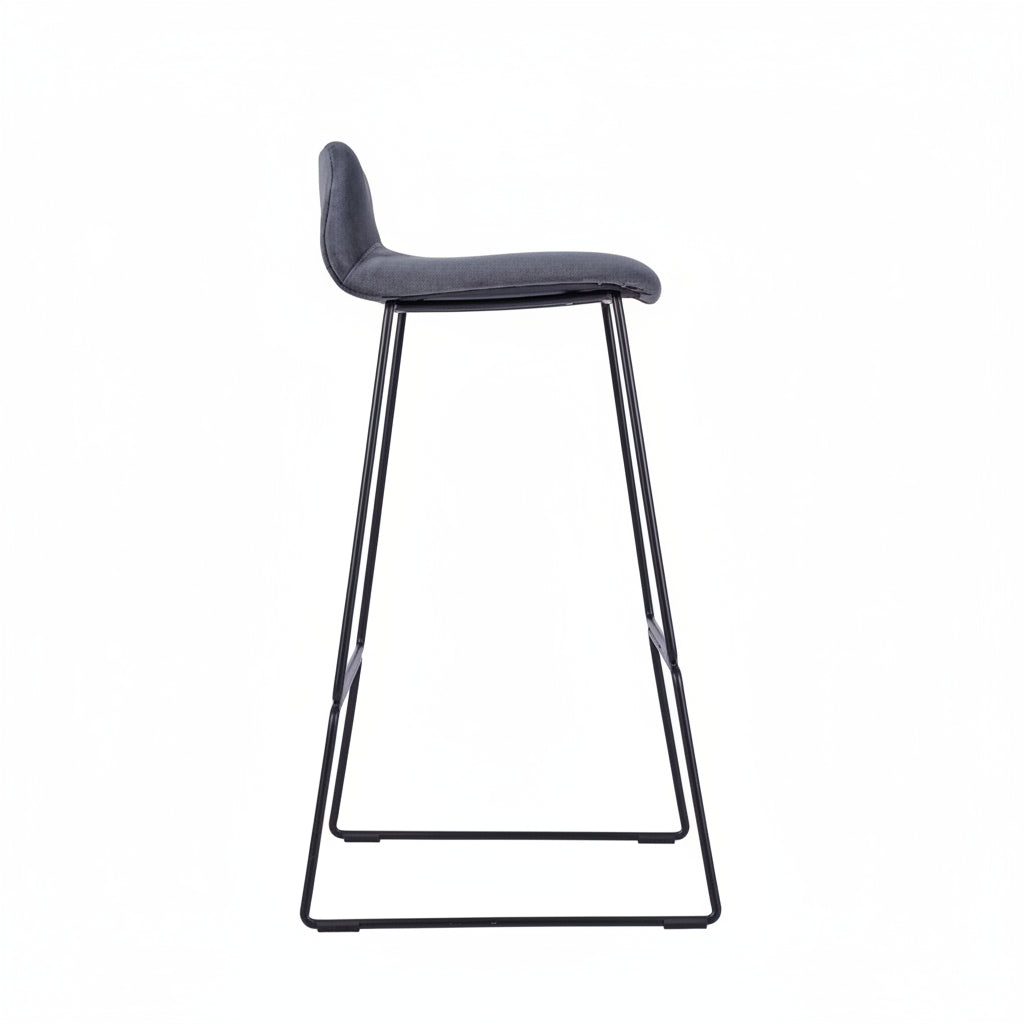 Copenhagen Upholstered Metal Bar Stool