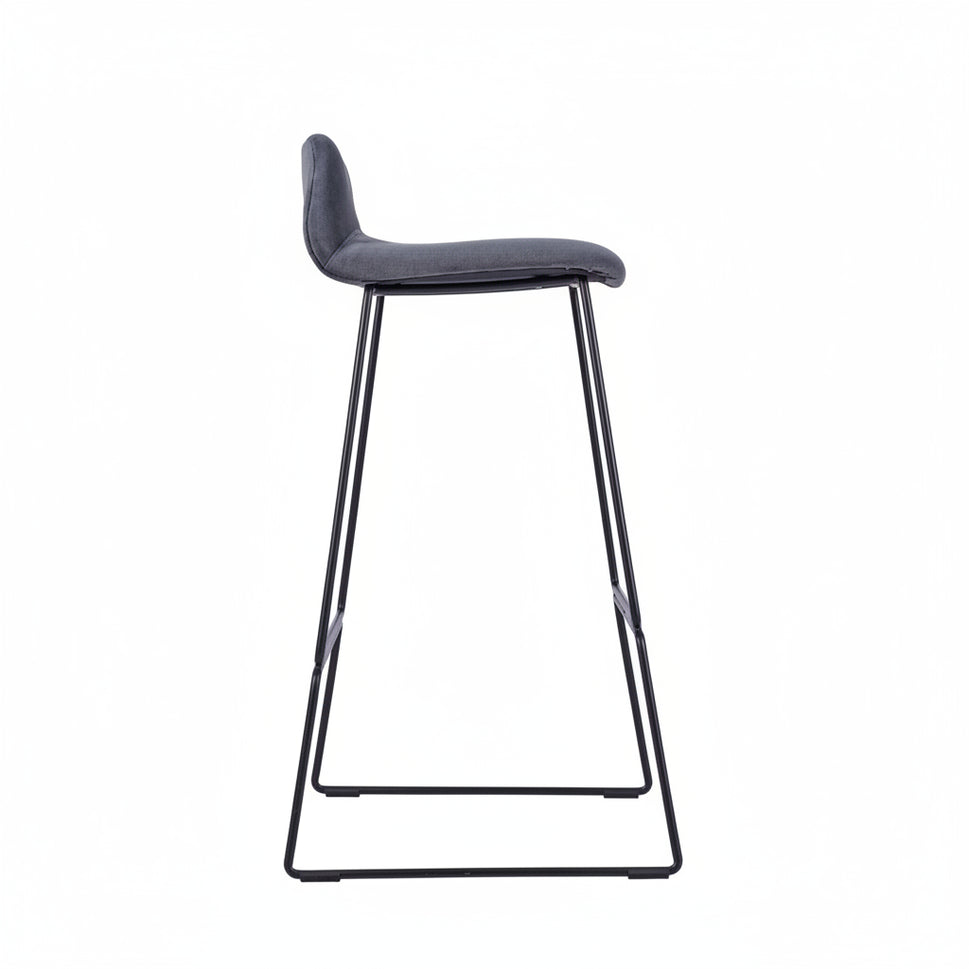 Copenhagen Upholstered Metal Bar Stool
