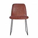 Switch Copenhagen Upholstered Metal Side Chair - Black Skid Frame 3 image