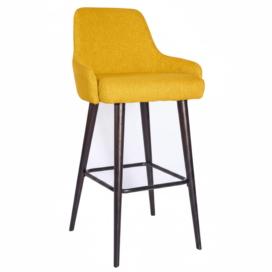 Camden Wooden Upholstered Bar Stool