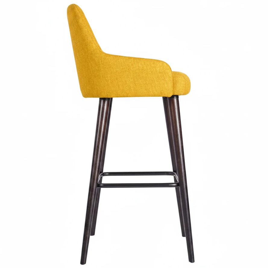 Camden Wooden Upholstered Bar Stool