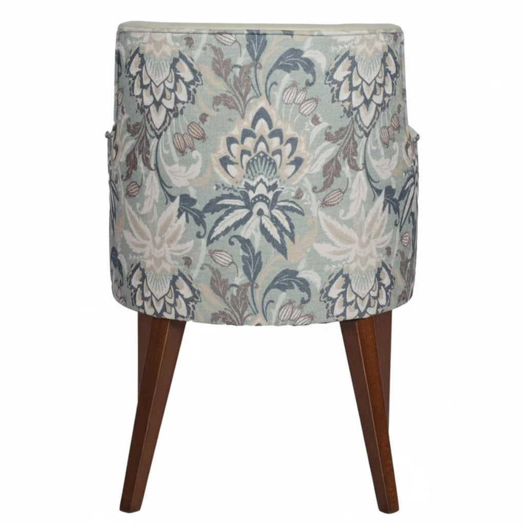 Bari Wooden Upholstered Lounge Chair