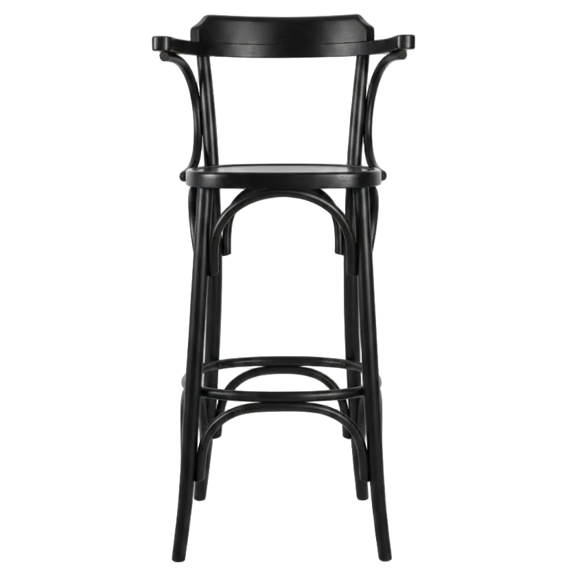 Grace Bentwood Wooden Upholstered Bar Stool