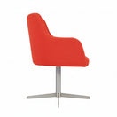 Switch Huntington Wooden Upholstered Swivel Armchair - Nickel 3 image