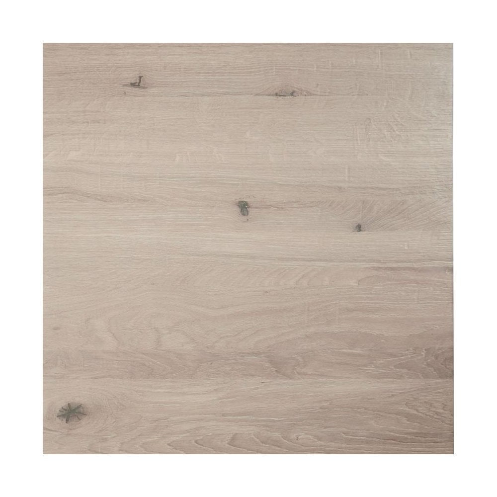 Rustic Extra White Solid Oak Wood Table Top - 32mm