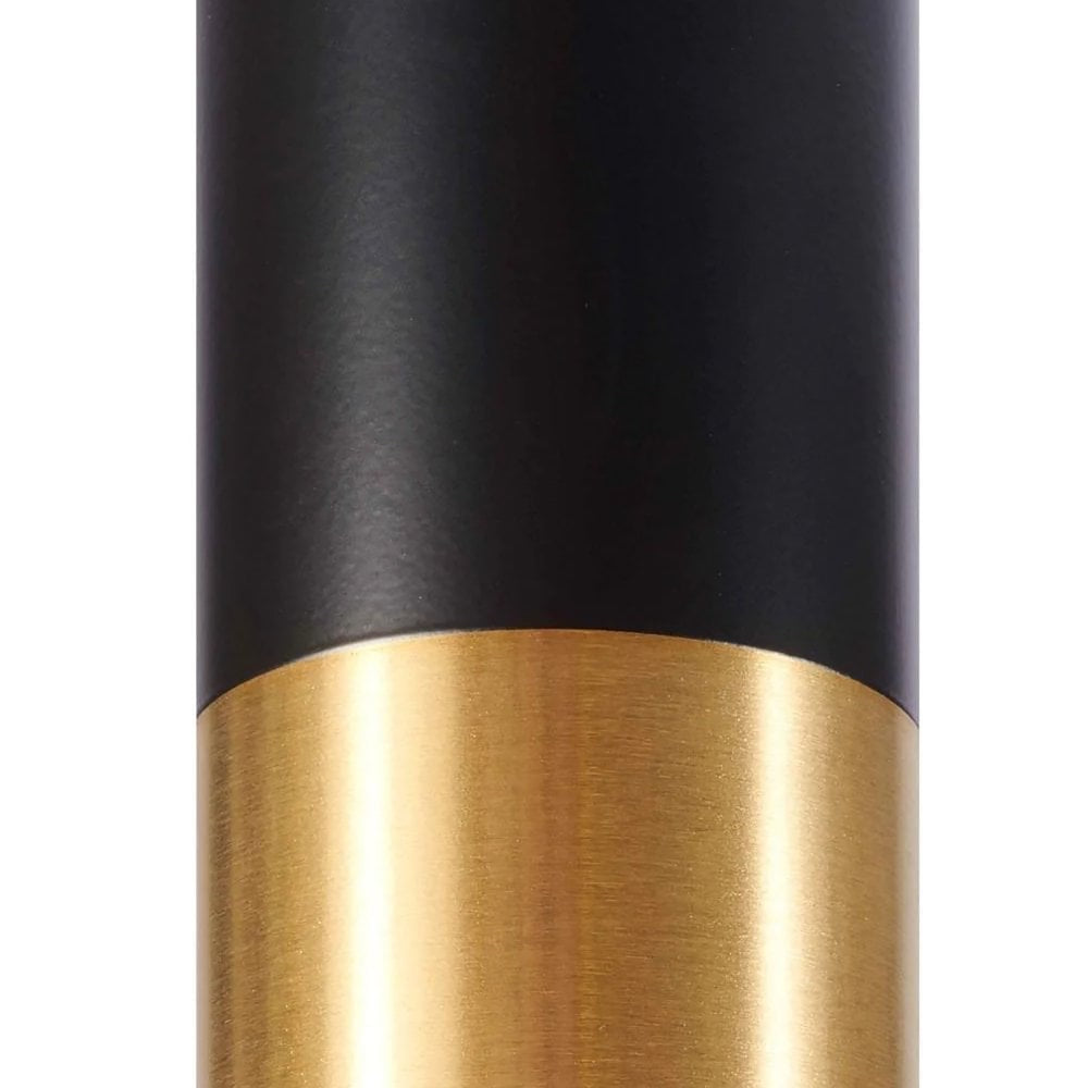 Zeus Round Brass Black Table Base - Small