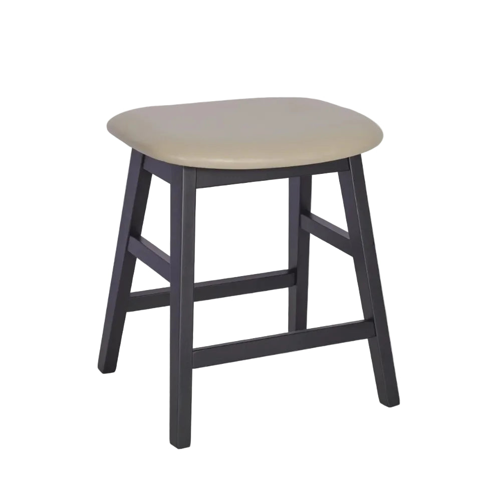 Savoy Wooden Upholstered Low Stool