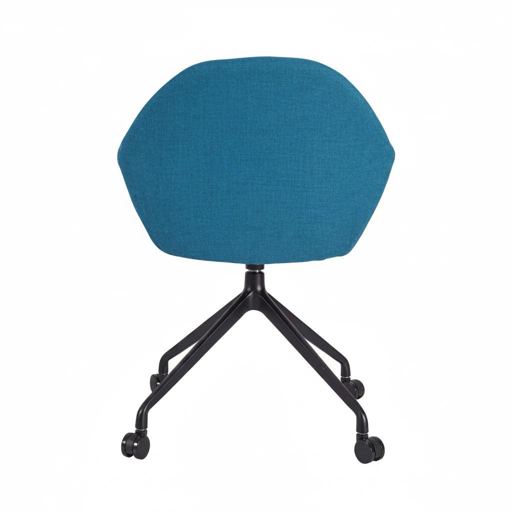 Orlando Upholstered Swivel Chair - Black