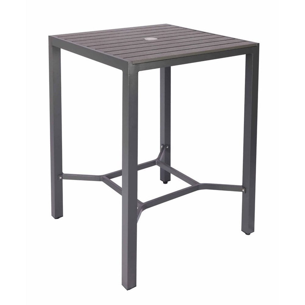 Villa Metal Square Outdoor Bar Table