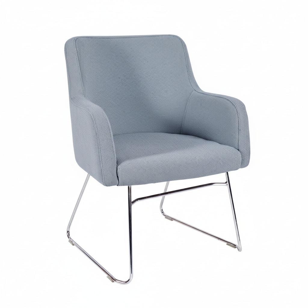 Huntington Armchair - Chrome Skid Frame