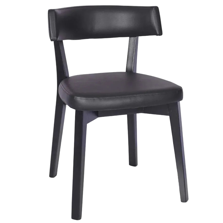 Christa Upholstered Faux Leather Side Chair