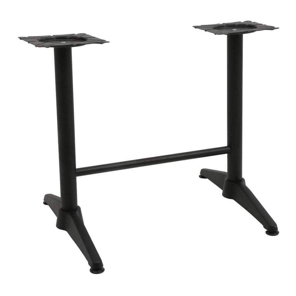 Alby Outdoor Twin Pedestal Black Table Base