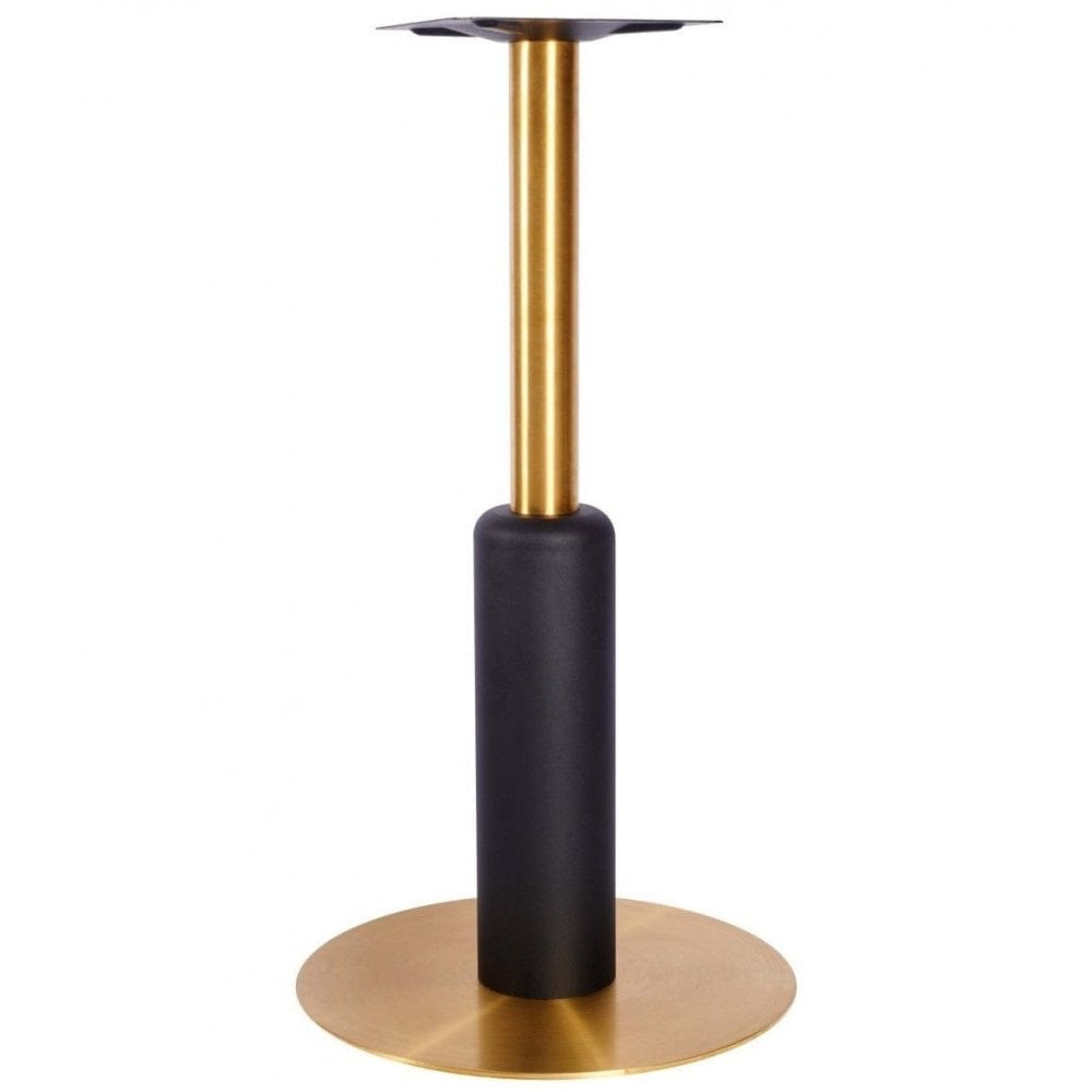 Titan L Brass Black Table Base - Large