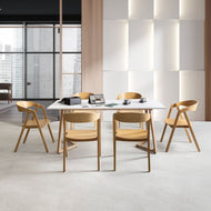 Luca Oak Stacking Armchair