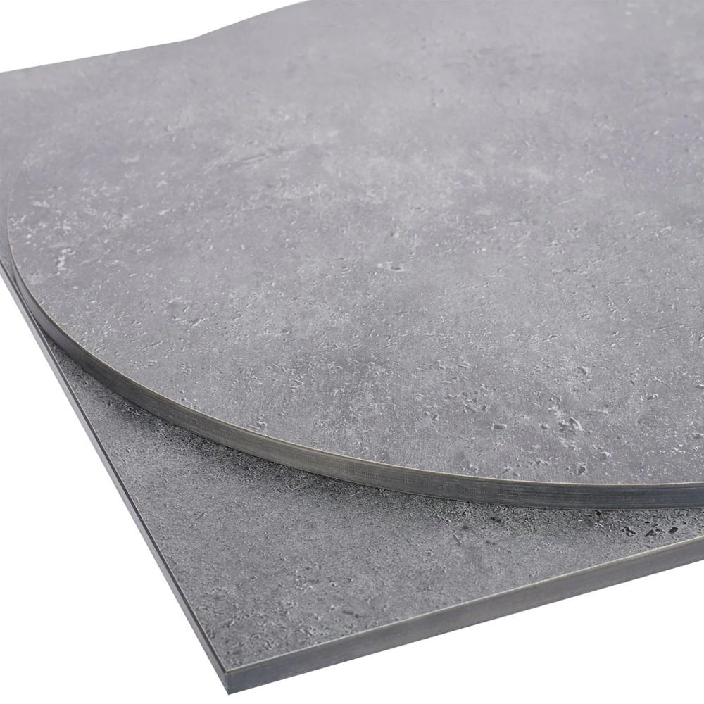 Metallic Anthracite Outdoor Laminate Restaurant Table Top - 12mm