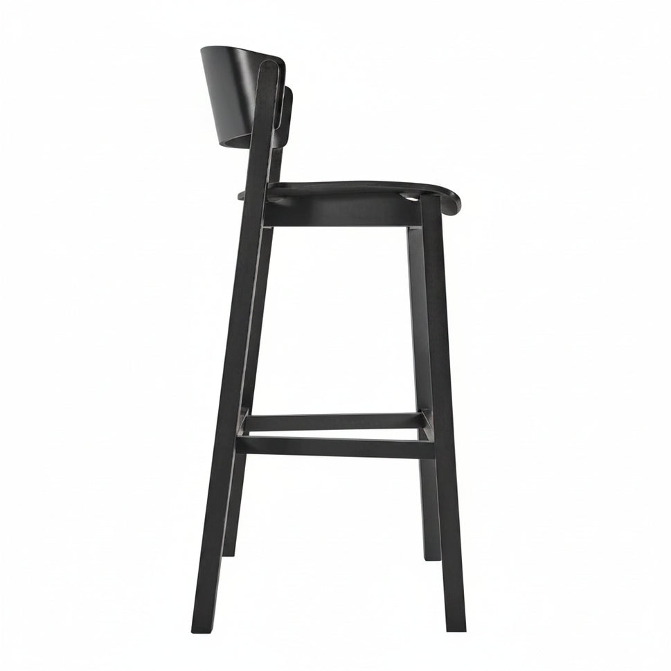 Latte Wooden Bar Stool