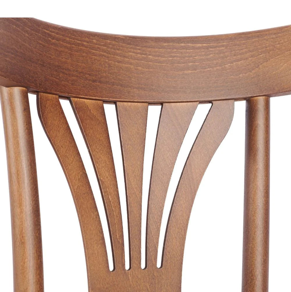 Elizabeth Bentwood Wooden Upholstered Bar Stool