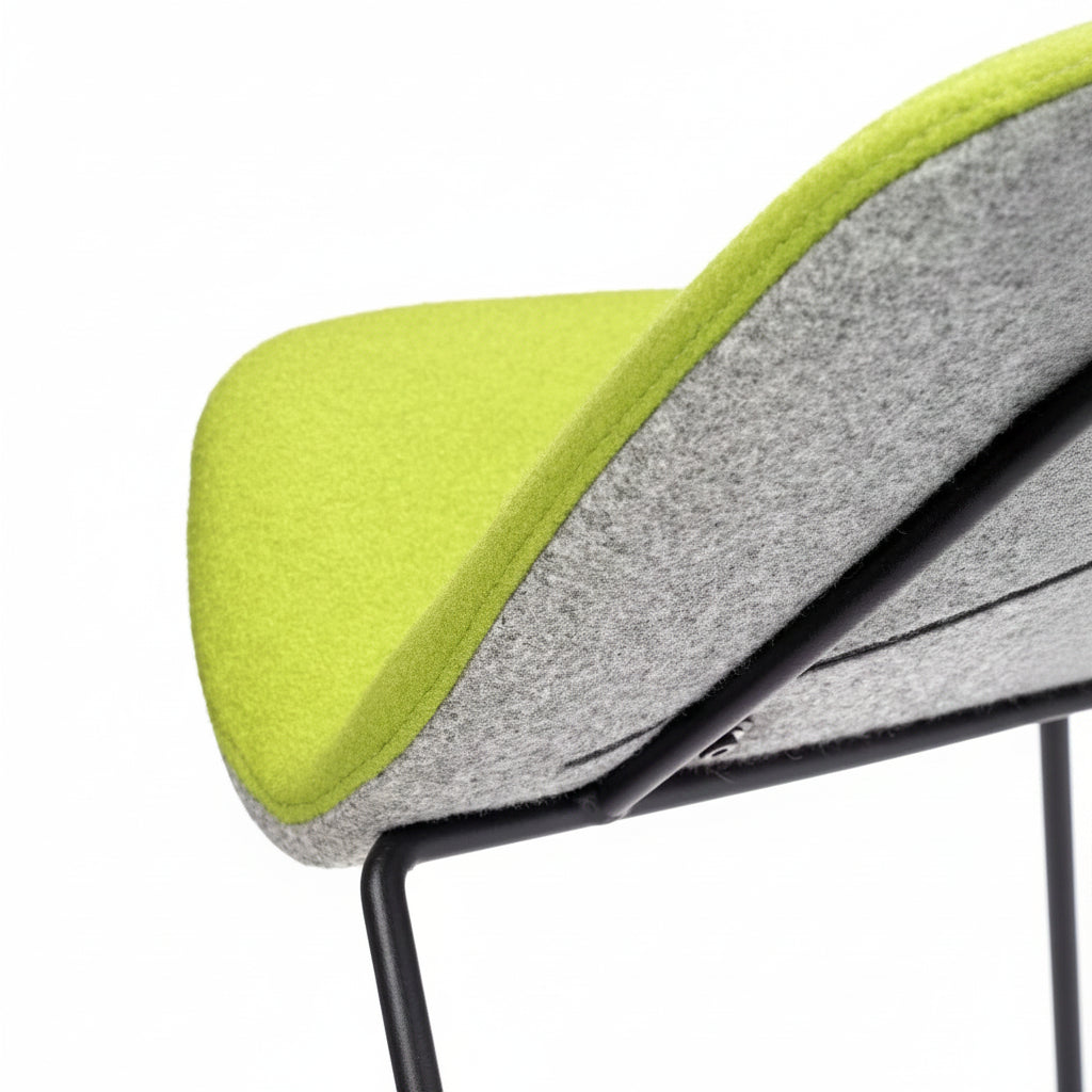 Copenhagen Upholstered Metal Bar Stool