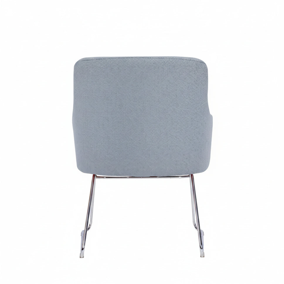 Huntington Armchair - Chrome Skid Frame