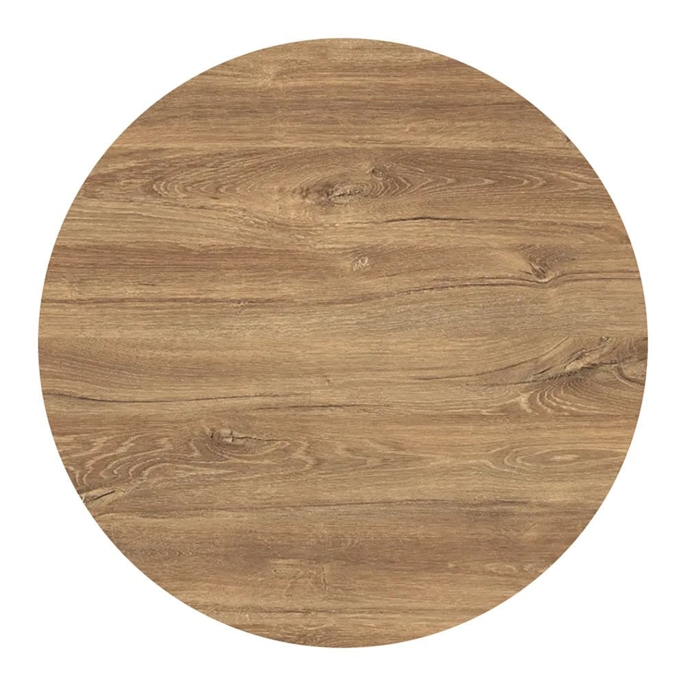 Brown Kansas Oak Restaurant Laminate Table Top - 25mm