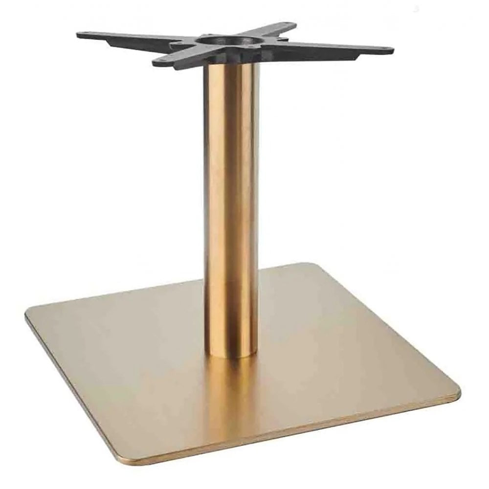 Zeus Square Brass Table Base - Small