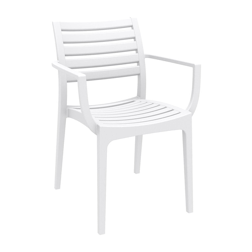 Artemis Plastic Outdoor Stacking Arm Chair
