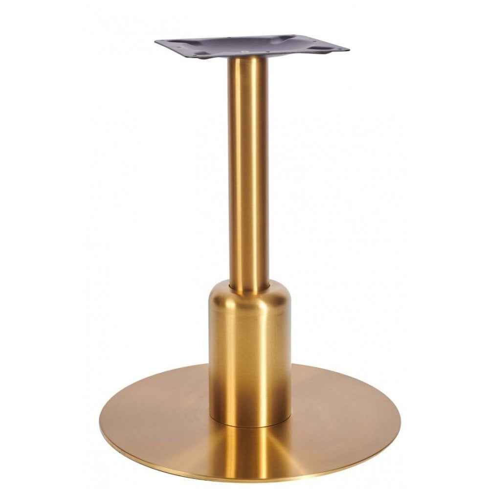 Titan S Round Brass Table Base - Large