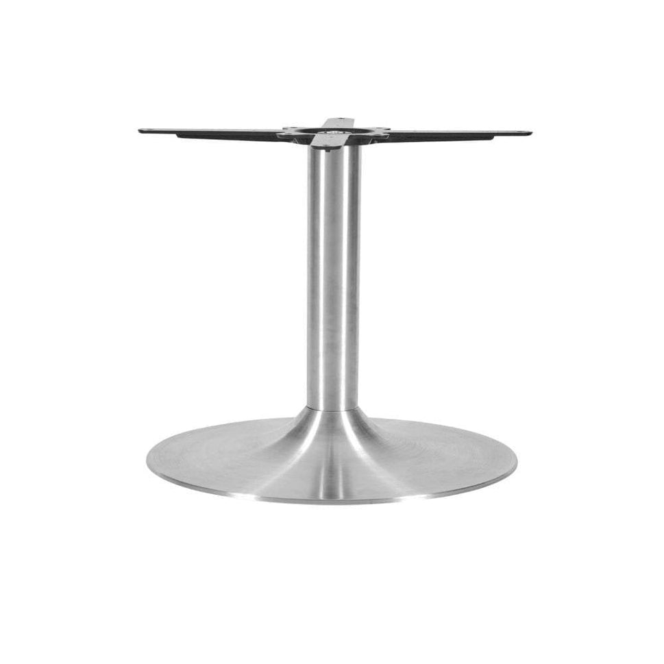 Trumpet Medium Round Stainless Steel Table Base
