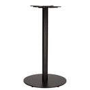 Switch The Tokyo Large Round Cast Iron Table Base features a black, round flat bottom and vertical cylindrical column, designed to support a tabletop with top-mounted brackets for secure attachment. 3 image
