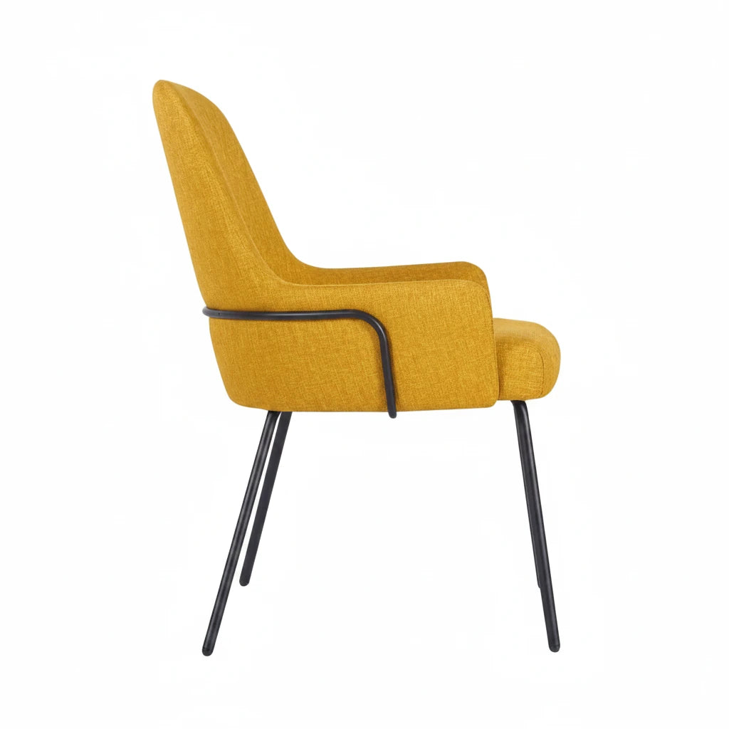 Camden Metal Upholstered Side Chair