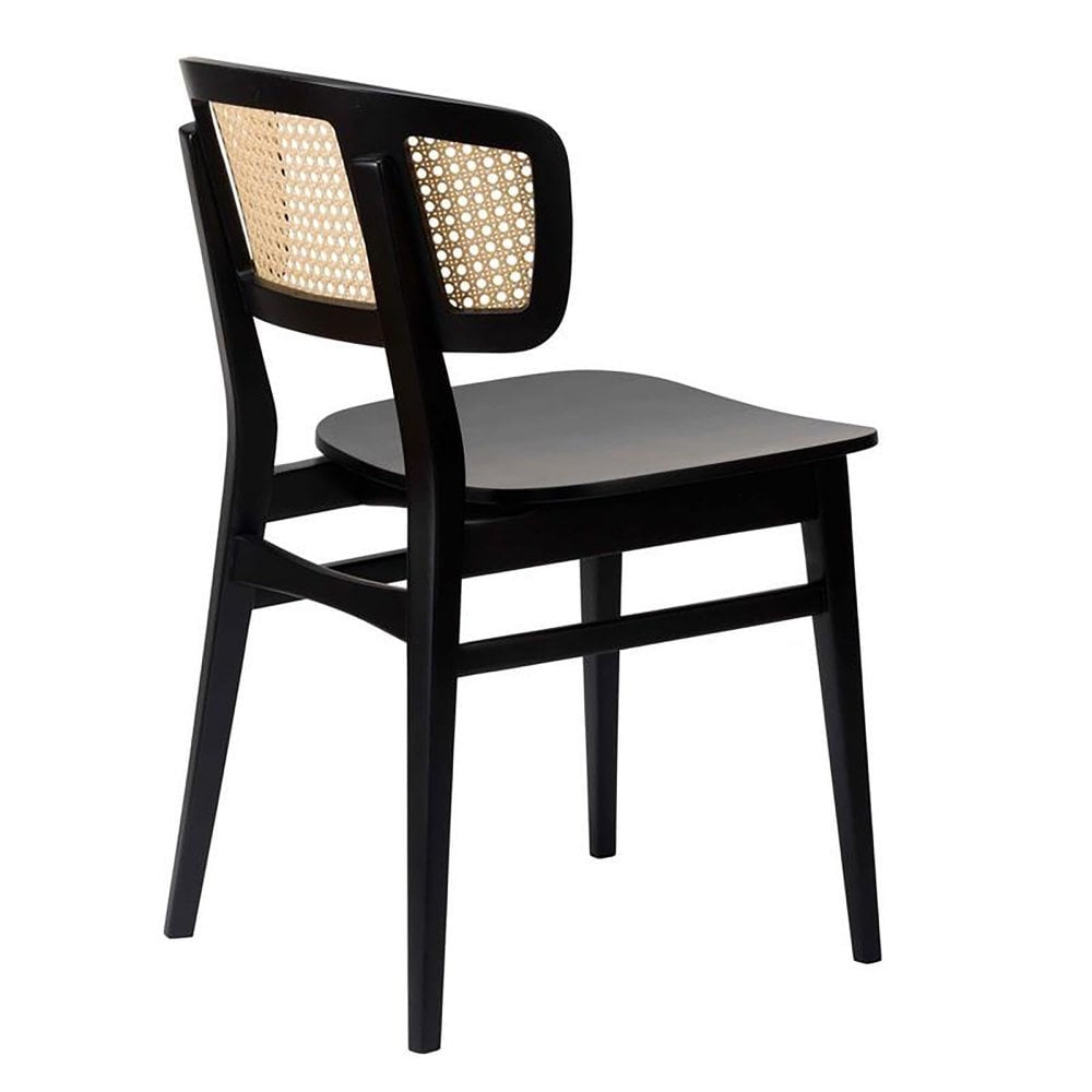 Sophia Black Rattan Effect Side Chair
