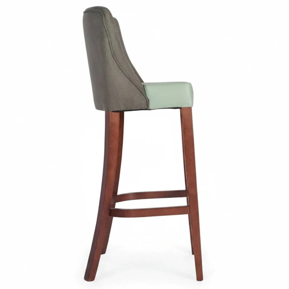Repton Wooden Upholstered Bar Stool