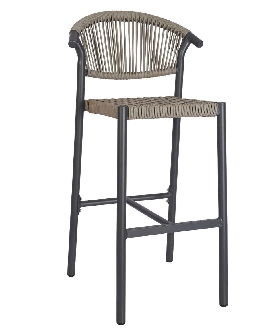Barcelona Outdoor Stacking Rattan Bar Stool