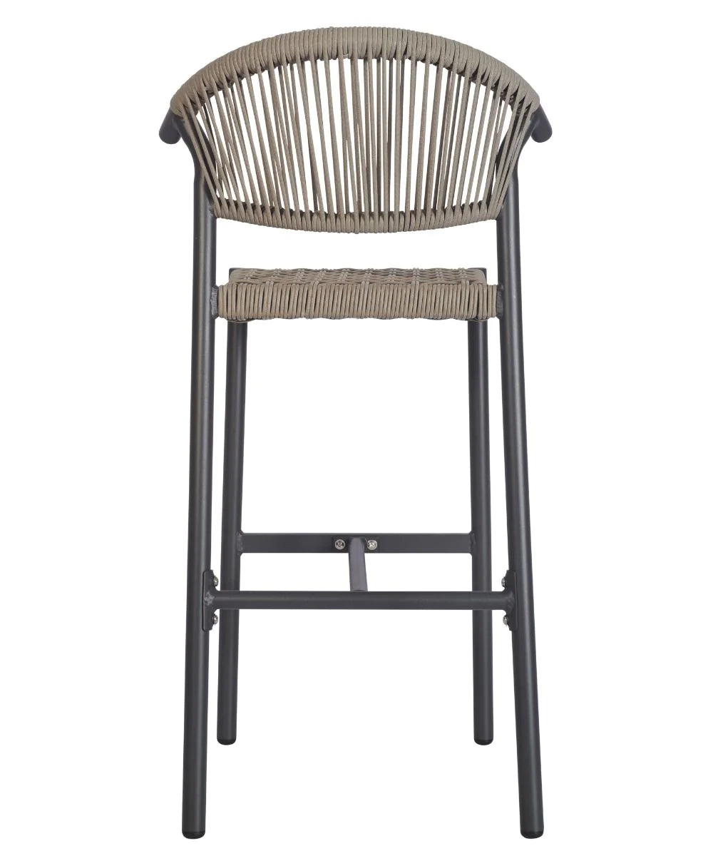 Barcelona Outdoor Stacking Rattan Bar Stool