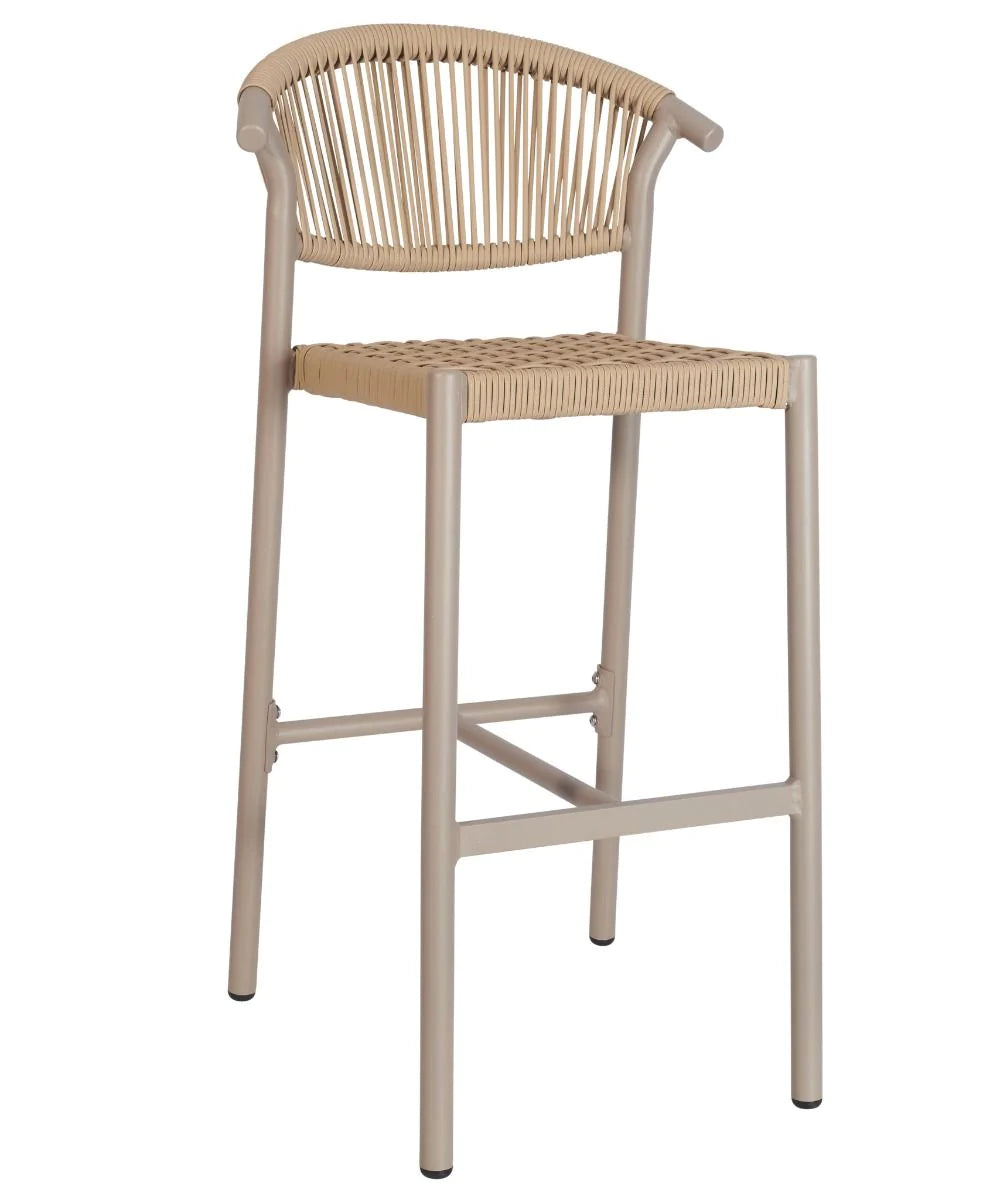 Barcelona Outdoor Stacking Rattan Bar Stool