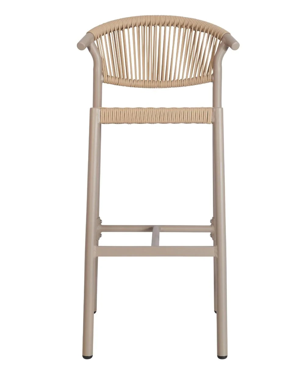 Barcelona Outdoor Stacking Rattan Bar Stool