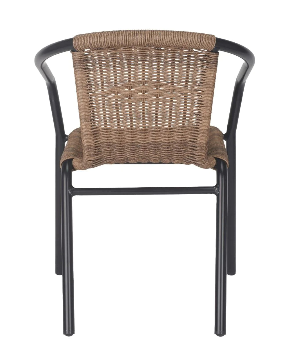 Wicker Outdoor Stacking Arm Chair