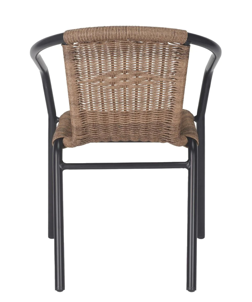 Wicker Outdoor Stacking Arm Chair