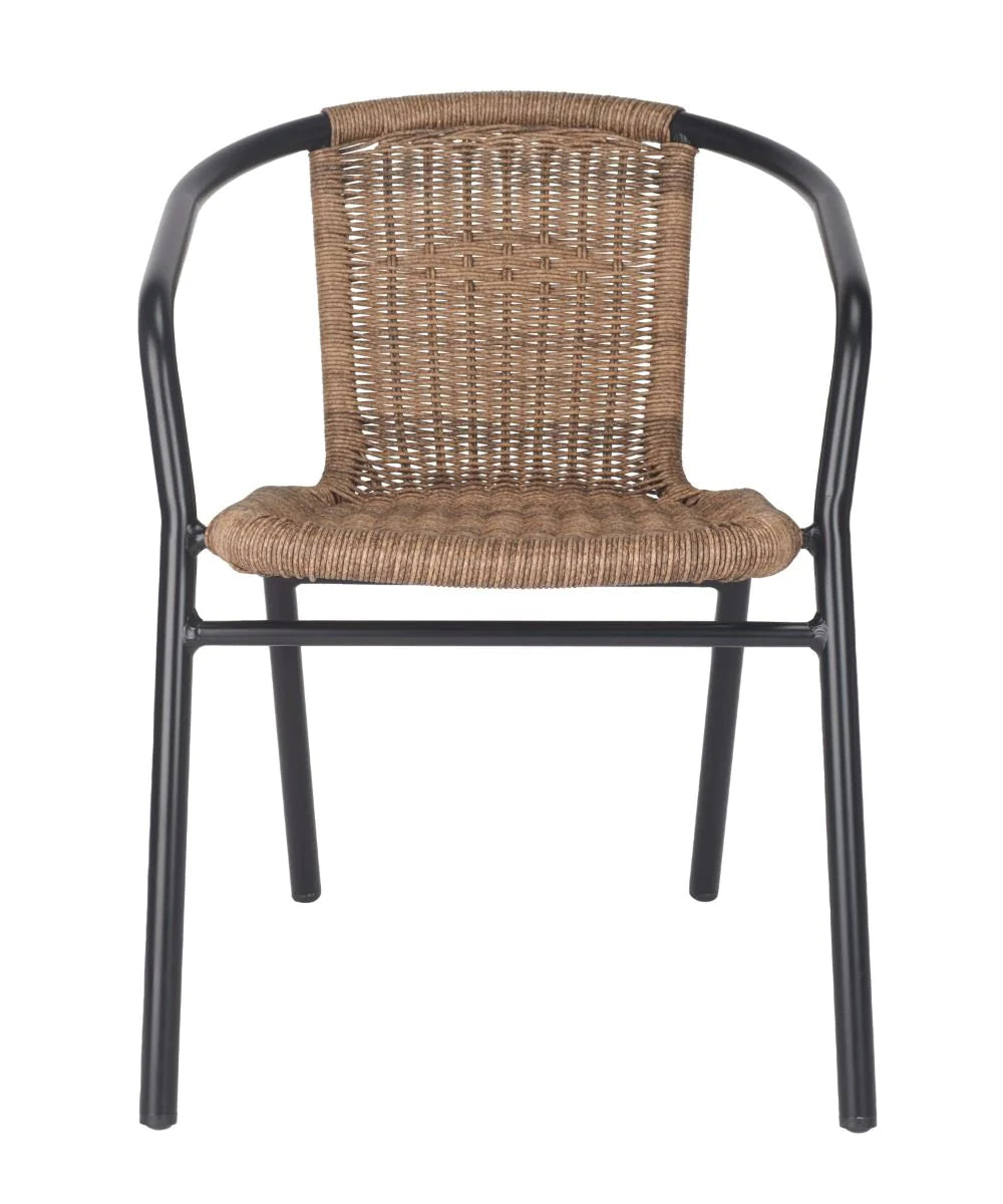 Wicker Outdoor Stacking Arm Chair