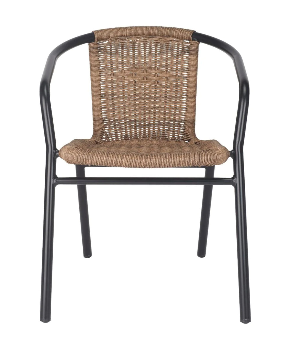 Wicker Outdoor Stacking Arm Chair