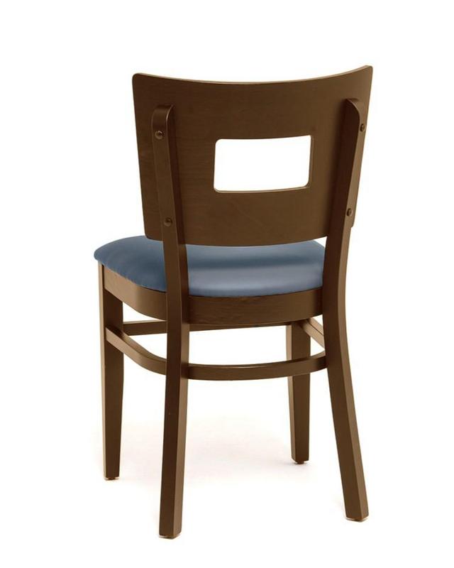 Mona CO Wooden Upholstered Side Chair