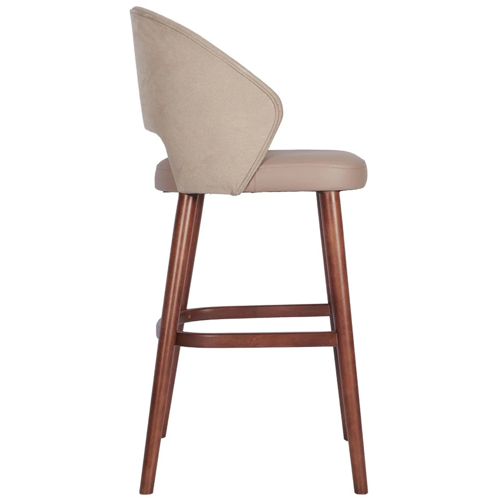 Garda Upholstered Arm Bar Stool