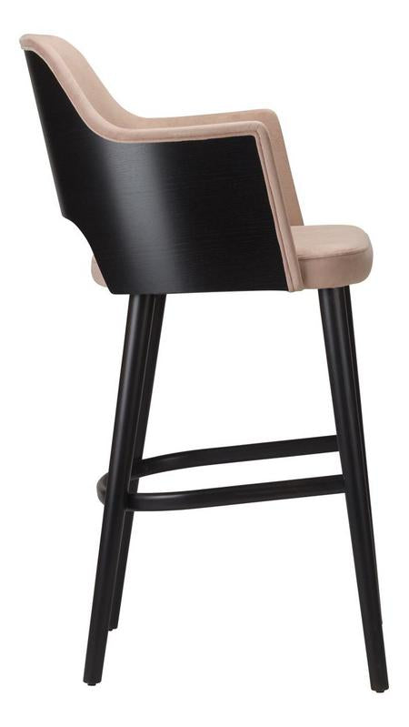 Cirrus Wooden Upholstered Bar Stool