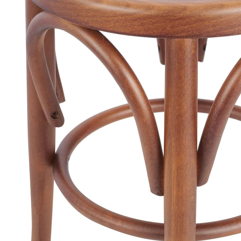 Sophie Bentwood Wooden Upholstered Low Stool