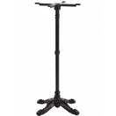 Switch The Bistro Ornate Four Leg Cast Iron Table Base features a decorative central column, four curved feet, and a black finish—ideal as a stylish restaurant or café bistro table base to support your tabletop securely. 3 image