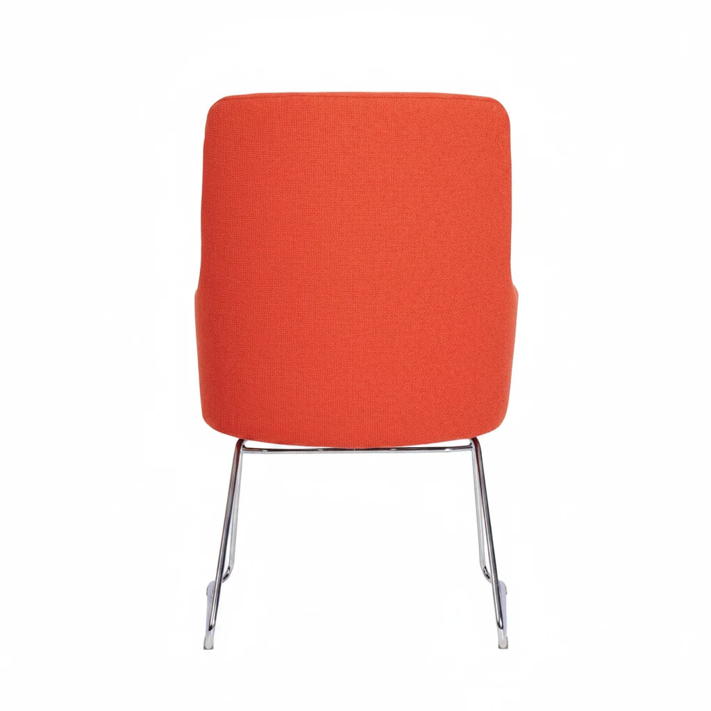 Huntington Highback Armchair - Chrome Skid Frame