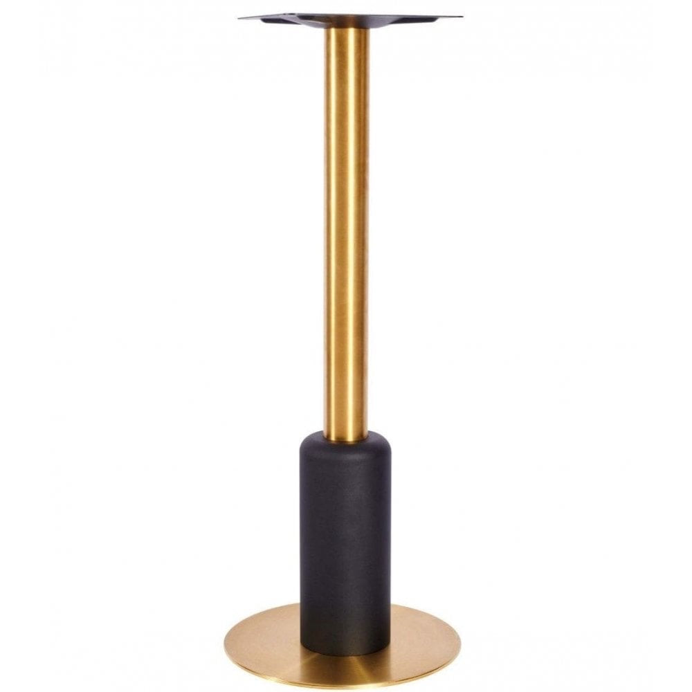 Titan M Brass Black Table Base - Small
