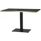 Switch Figaro Metal Base Pedestal Rectangle Table with Wood Top 1200x700mm 3 image