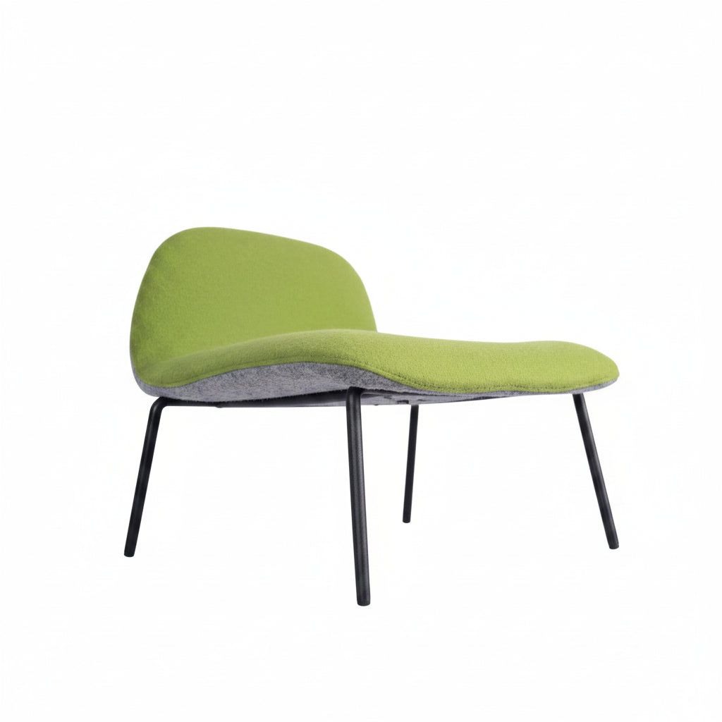 Copenhagen Upholstered Mid Height Metal Bar Stool